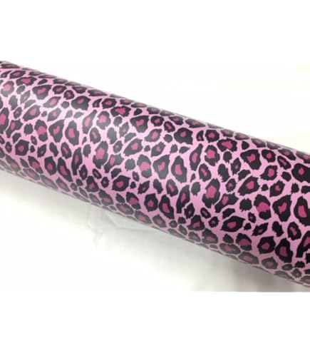 Amazon.co.jp: カッティングシート/ピンク艶なしマットヒョウ柄152cm